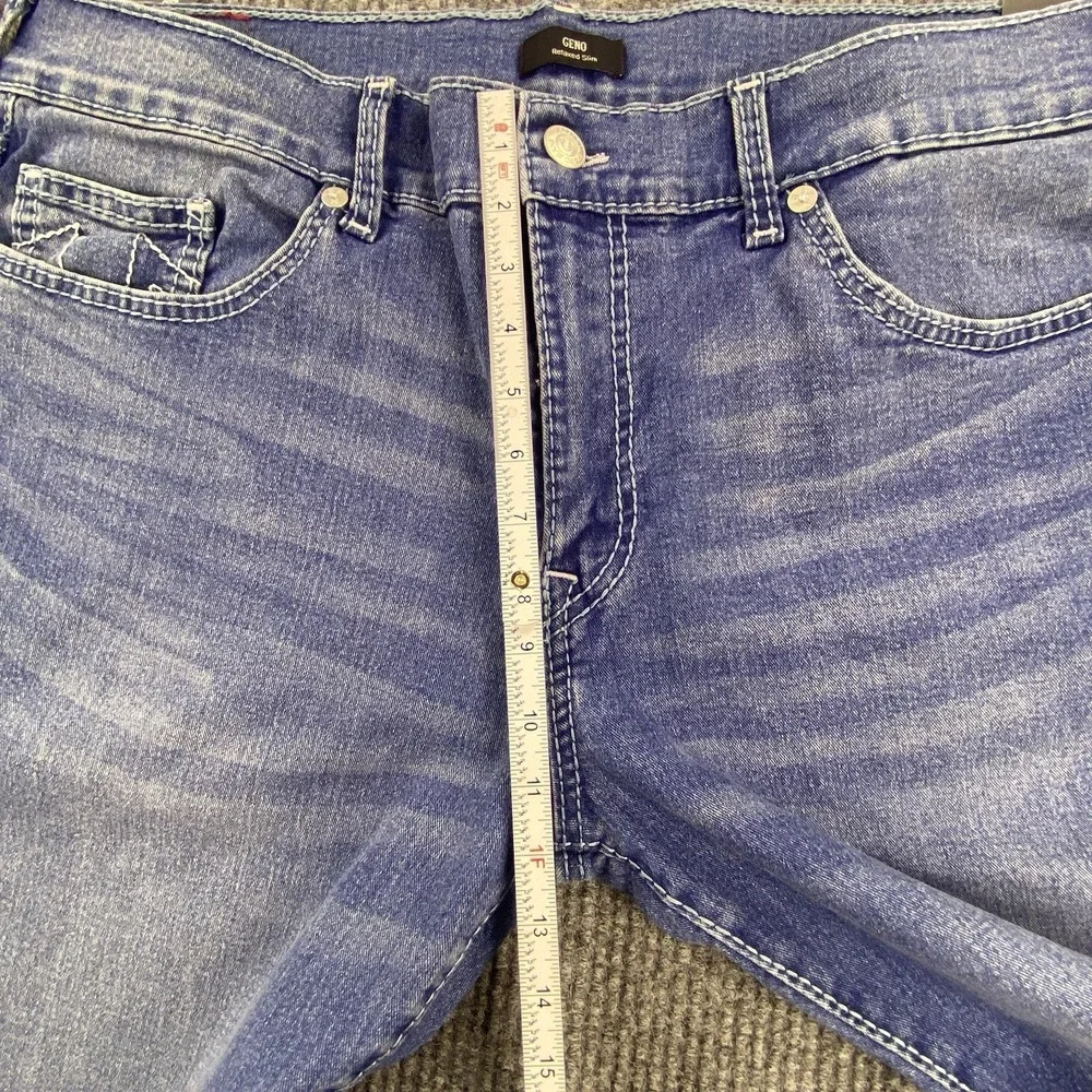 True Religion Geno Big T NF Slim Jeans Medium Neptune Wash Size 40 NWT $204